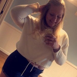 Rue21 Crop Top, off-white, sweater